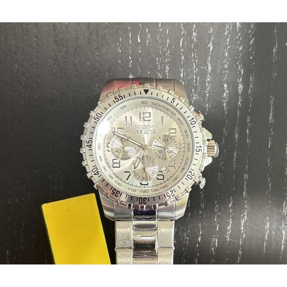 Invicta Specialty 6620 45mm Silver Stainless Steel Case and Strap Men's...